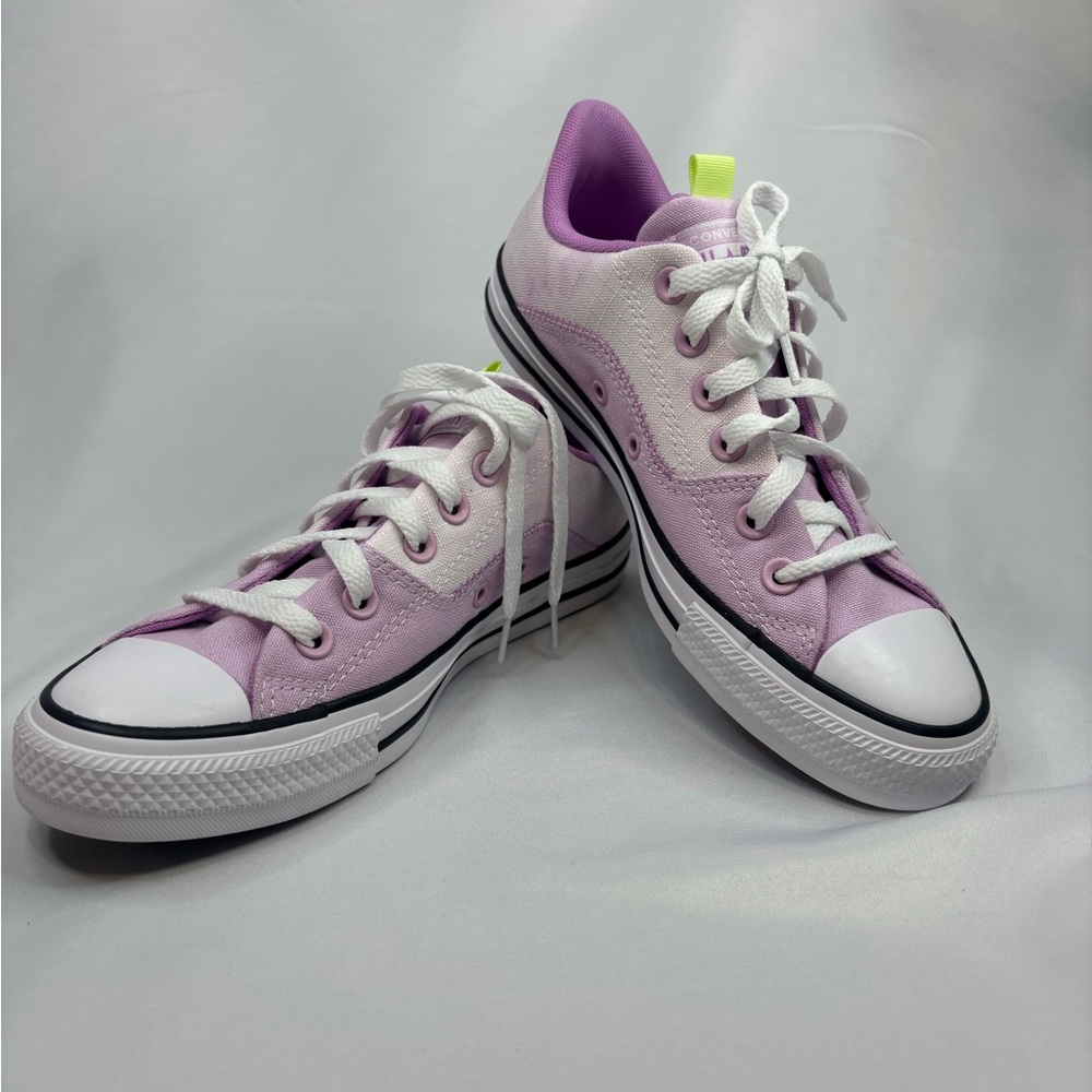 Converse Lavender and White Low-Tops